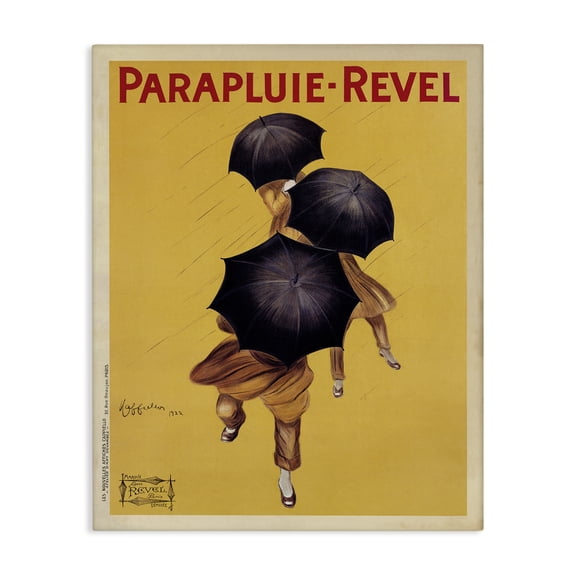 Stupell Industries Victorian Parapluie-Revel Vintage Poster Canvas Art, 16 x 20, by Marcello Dudovich