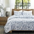 thumbnail image 3 of Lauren Taylor VITA 3 Pieces Matelasse Jacquard Reversible King Quilt Set- 100% Polyester Bedding Quilt, Lightweight and Breathable Quilt with Machine Washable, Soft & Durable (1 Quilt & 2 Shams), 3 of 3