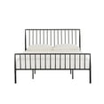 thumbnail image 3 of Weston Home Luling Queen Metal Slat Bed, Matte Black, 3 of 9