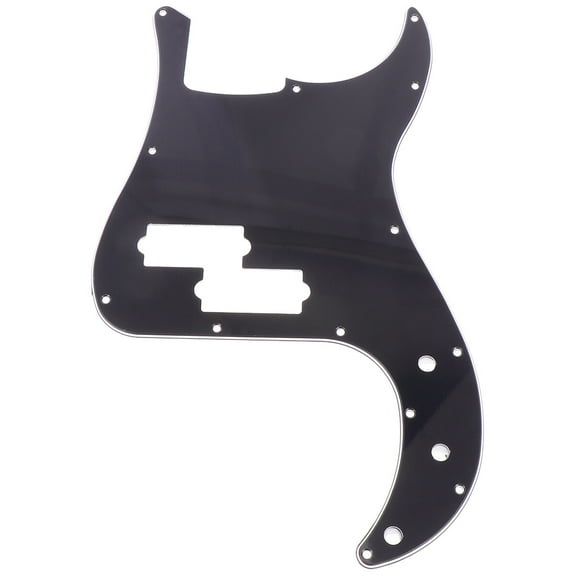 Eease 13 Hole Bass Pickguard Guitar Scratch Plate for 4 String Black