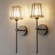 thumbnail image 1 of Juego de 2 apliques de pared L.JUJAM Crystal con pilas, color negro, 1 of 9
