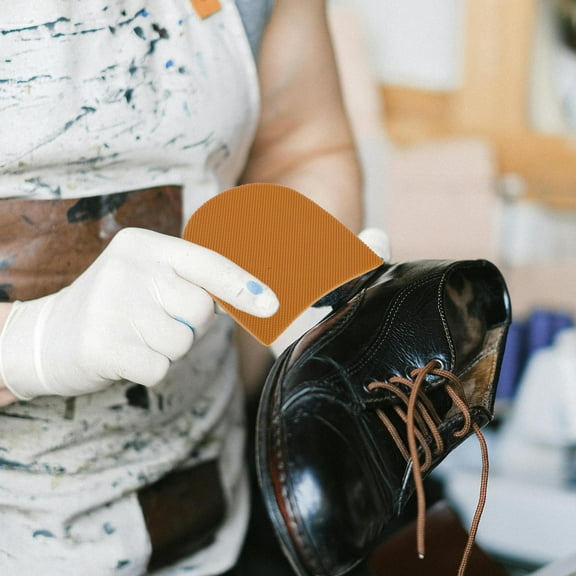 Toyvian Bottom of Boot Heel Replacement Rubber Shoe Sole Heel Patch 1 Pair Comfortable Wear