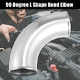 thumbnail image 2 of Car OD 4" Leg Length 4" Aluminum Alloy Tube Intercooler Pipe 90 Degree U Shape Bend Elbow Air Intake Tube, 2 of 7