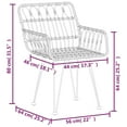 thumbnail image 2 of vidaXL 5 Piece Garden Dining Set Poly Rattan, 2 of 7
