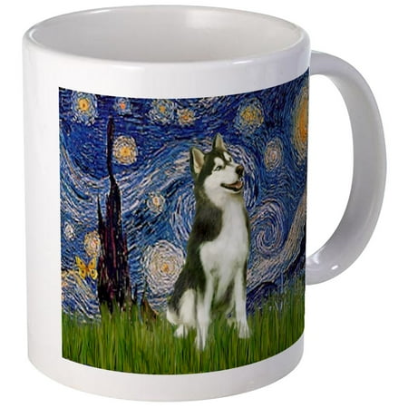 Huskies Cups - CafePress - Starry Night & Husky Mug - Unique Coffee Mug, Coffee Cup CafePress