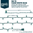 thumbnail image 2 of Joyfy Clear Christmas Lights,31.2ft 150 Count Clear Warm White Christmas String Lights,Connectable Green Wire Xmas Tree Lights for Indoor Outdoor Christmas Decorations Holiday Party Decor, 2 of 9
