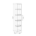 thumbnail image 4 of Ada Home Decor Braeside Multiple Tier Open Shelf Modern Bookcase, Light Mocha/Anthracite, 4 of 7