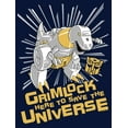 thumbnail image 2 of Boy's Transformers Grimlock Saves the Universe Graphic Tee Navy Blue Large, 2 of 4