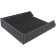 thumbnail image 2 of A4 Leather Desk Files Mail Tray Black, 2 of 4