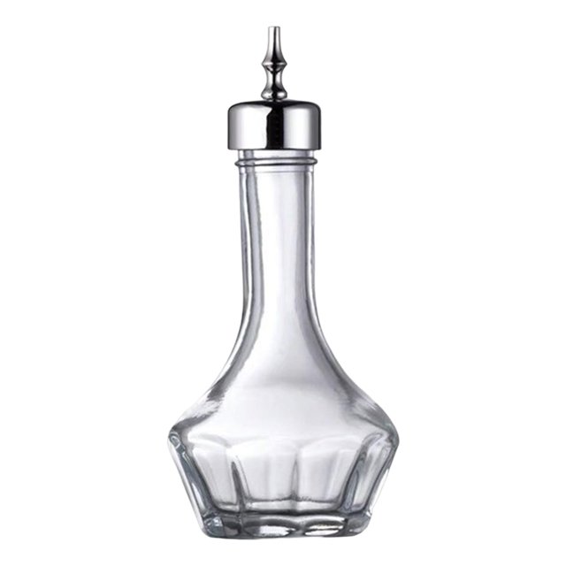 Botella de vidrio Bitters de 50 ml con Dasher Top Barware para barra de escritorio Accesorios para el hogar y la sala de estar , argén Argenta 50ml Gloria Botella Amarga