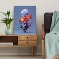 thumbnail image 5 of Embroidered Floral Canvas Wall Art for Living Room Bedroom Dining Room Entryway Office Hotel Lobby Boutique Gallery, 5 of 8