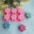 thumbnail image 4 of Mosey Christmas Snowflake Silicone Mold DIY Soap Chocolate Cake Decoration 6 Small Molds for Christmas Party, 4 of 7