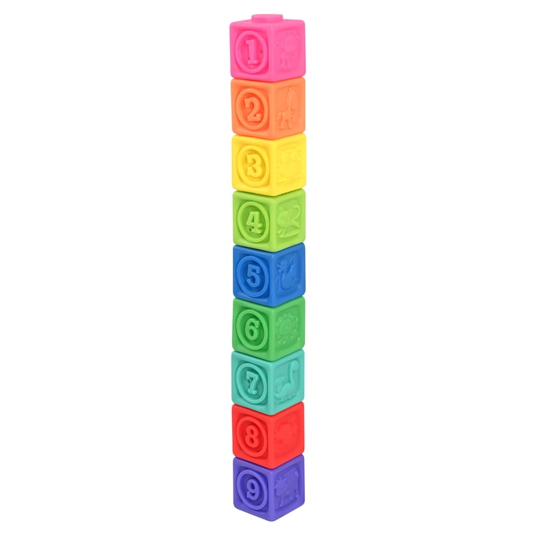 Spark Create Imagine Sensory Stacking Vinyl Blocks, 9 Pieces photo 6
