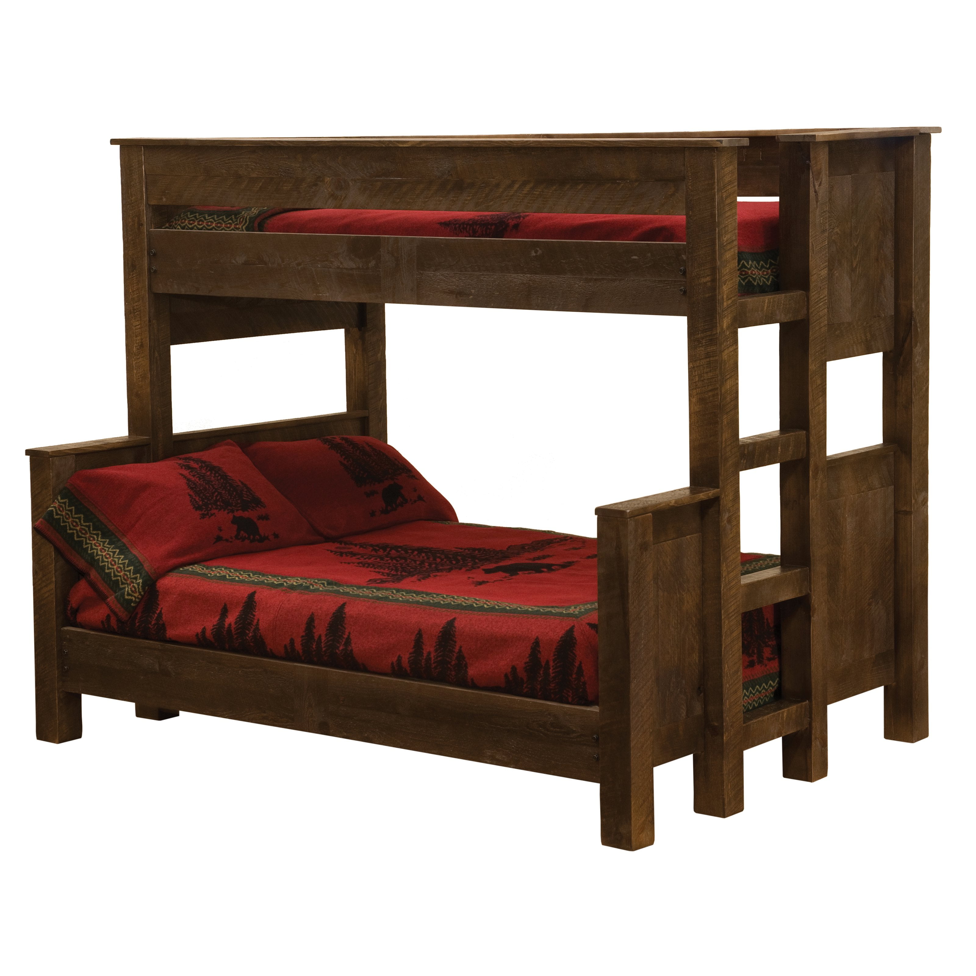 Fireside Lodge Frontier Twin Over Full Bunk Bed Com