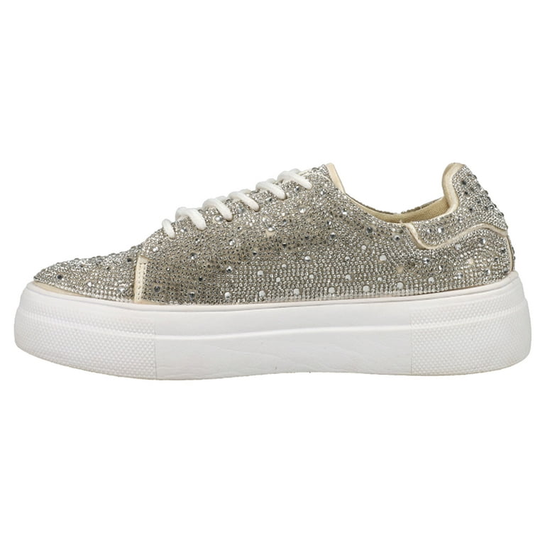 Bedazzle Rhinestone Sneaker in Crystal Clear by Corky's
