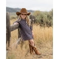 thumbnail image 2 of 2Bunnies Girls' 3T-12Y Boho Country Rustic Lace Scalloped Trim Sleeve Flower Girl Dress, 2 of 7