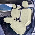 thumbnail image 3 of For Toyota Sienna 2011-2020 FH Group Neoprene Waterproof Custom Fit Car Seat Covers - Solid Beige 2nd Row, 3 of 6