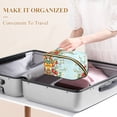 thumbnail image 3 of FORMRS Makeup Bag Travel Cosmetic Organizer for Women Fold Flat Zipper Pouch with Handle, Colorful Tomatoes, 3 of 8