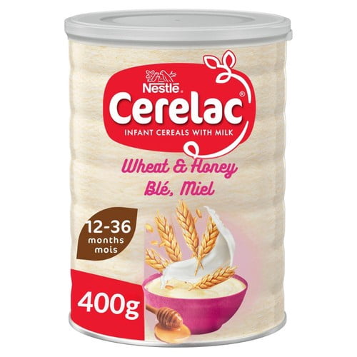 Cerelac Infant Cereals with Milk Honey & Wheat 12+ Months 400g, British Import (Pack of 3)