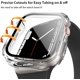thumbnail image 2 of Paquete de 3 fundas rígidas para PC compatibles con Apple Watch Series 6 SE Series 5 Series 4 40 mm, funda protectora completa con protector de pantalla de vidrio templado para Apple Watch 40 mm,, 2 of 10