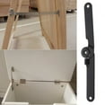 thumbnail image 2 of Pack of 2 Heavy Duty Rotatable Lid Support Iron 180 Degree Folding Hinges Quick Fixing for Cabinet Door Box Cupboard, 2 of 8