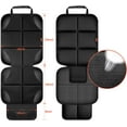 thumbnail image 3 of Car Seat Protector 1 Pack Car Seat Cushion Mat Thickest Padding,Waterproof 600D Fabric Car Seat Covers for Non-Slip Backing Mesh Pockets for Baby and Pet (Black, 1 Pc), 3 of 5
