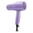 thumbnail image 3 of Hot Beauty 1875 Ceramic Hair Dryer, Powerful Fast Drying, Multi-Setting with Comb Attachment, Additional Detangler Included, Slide Bar Switch, Compact for Home & Travel (Purple), 3 of 6
