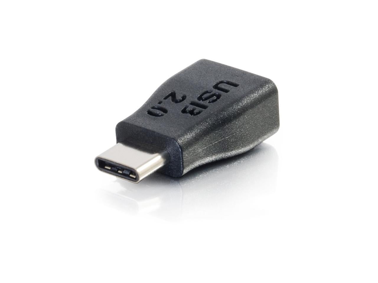 C2G USB 2.0 USB Type C to USB Micro B Adapter M/F - USB C to Phone Black