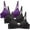 Purple, variant on Herrnalise 3pcs New Activewear Women's Comfort Devotion Underwire Bra, Full Coverage Convertible T-Shirt Bra