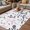 Navy blue, pink, variant on Grey Pink Botanical Outdoor Rug for Patio/Deck/Porch, Non-Slip Large Area Rug 5 x 7 Ft, Watercolor Spring Floral Summer Leaf Indoor Outdoor Rugs Washable Area Rugs, Camping Rug Carpet Runner