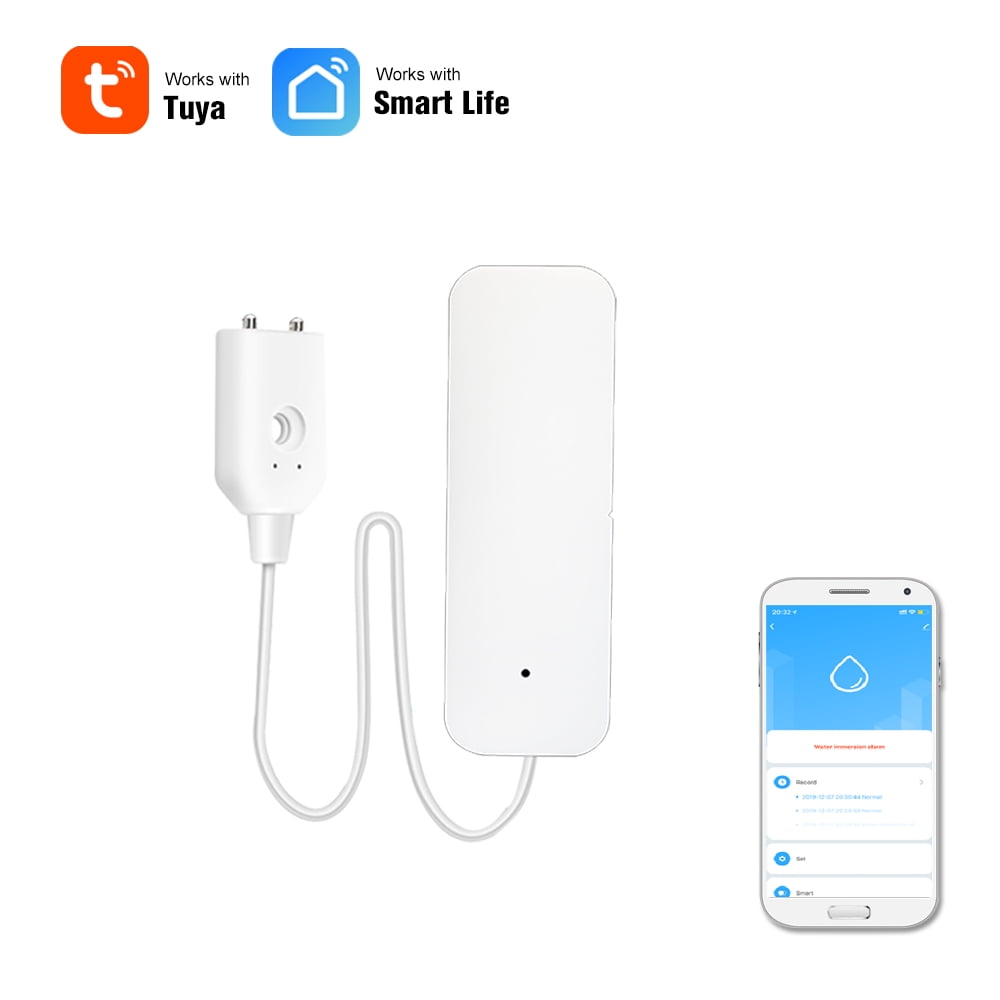 WIFI Water Leak Sensor Water Leakage Intrusion Detector Alert Water