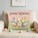 thumbnail image 4 of Juego de fundas de cojín de Pascua | Funda de cojín de lino para sofá con decoración primaveral de conejo y huevo | Decoración navideña multicolor de 45 x 45 cm para el salón, 4 of 6