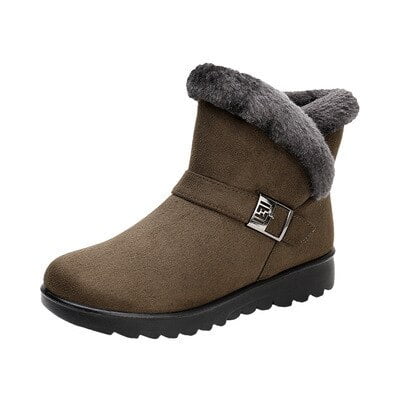 

Winter Snow Boots Women 2021 Thick Plush Warm Ankle Boots Women Zipper Soft Comfortable Outdoor Ankle Boots Mother Cotton Shoes