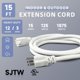 thumbnail image 2 of Cable de extensión para exteriores EP, 15 pies, 12/3, SJTW, 15 A, 125 V, blanco, 2 of 7