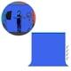 thumbnail image 1 of Telón de fondo de fotografía de tela mate de dos cara para sesión de fotografía, fotográfico, televisión, pantalla de densidad, lavable a Azul, 1 of 8