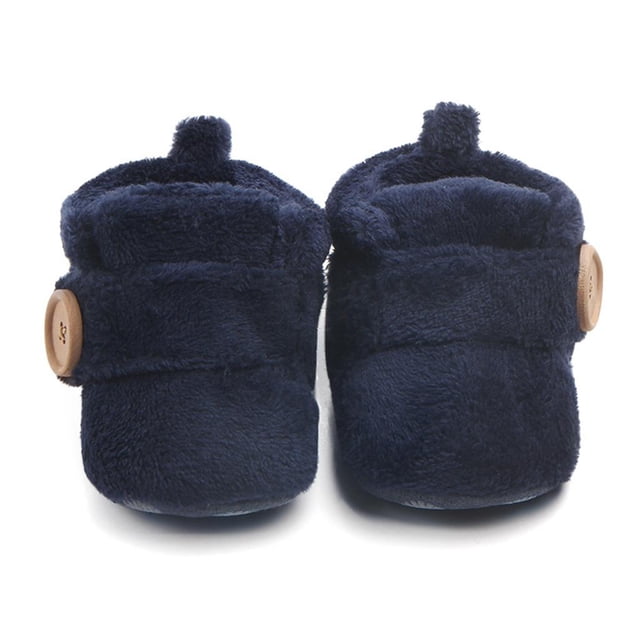 de Suave para Bebé Botines Cálidos de Invierno para Bebés, Niñas, Azul , 6-9 6 Baoblaze Zapatos prewalker cálidos