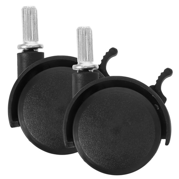 Universal Drying Rack Caster Wheels with Brake for Furniture Black 2pcs 3.15 inches