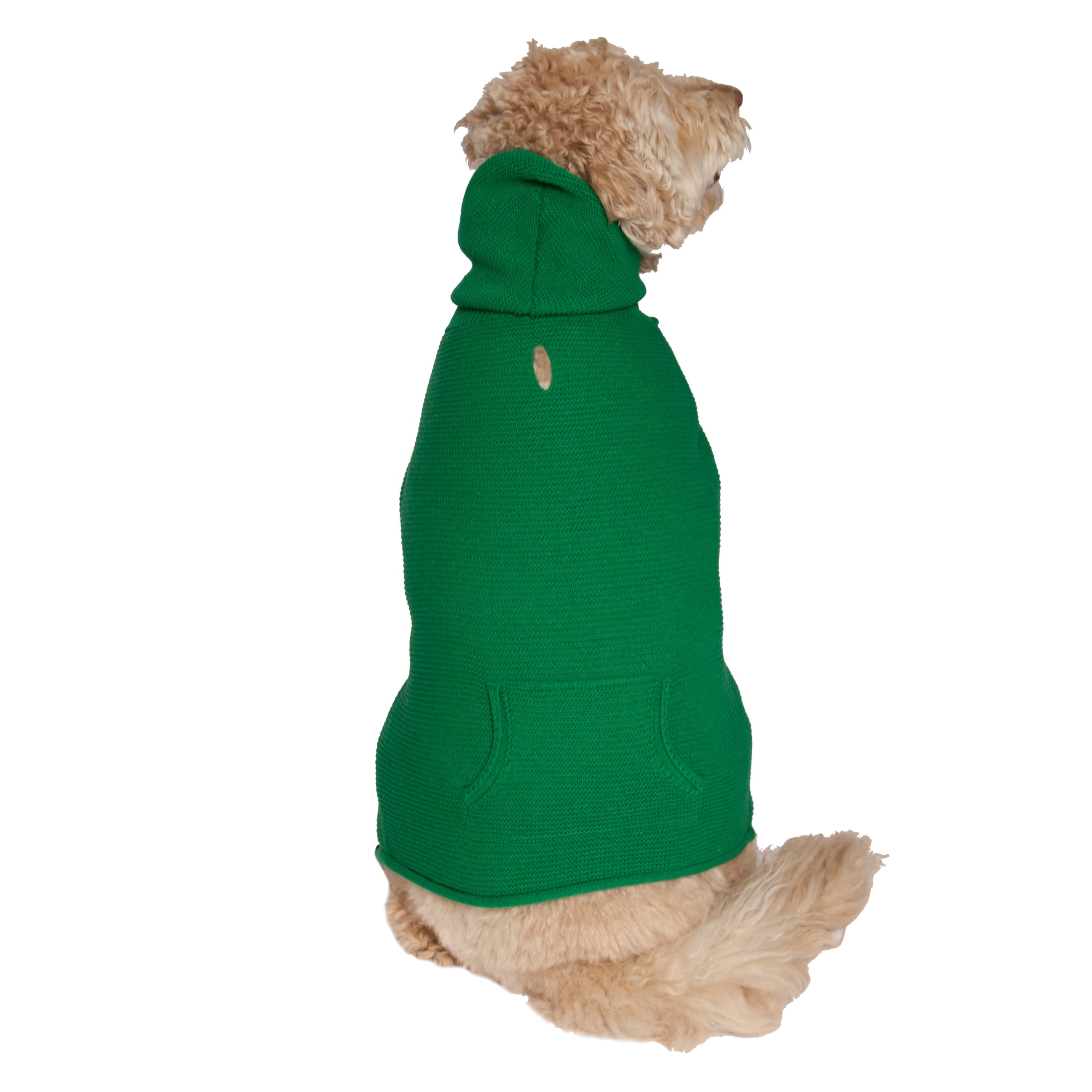Vibrant Life Holiday Green Hoodie Dog Sweater