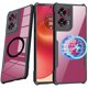 thumbnail image 1 of wonima11 for Motorola Moto Edge 50 Fusion/Moto G96 Magnetic Case [Compatible with Magsafe] Ultra-Thin Cover Soft TPU Bumper + Acrylic Clear Back Military Grade Airbags Shookproof Drop Protection,Black, 1 of 1