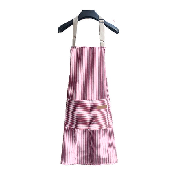 Delantal De Chef Con Pechera Ajustable Y 2 Bolsillos, Delantal De Cocina Resistente Al Desgaste Y Al Desgarro Para Hombres Y Mujeres, 66x75cm