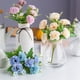 thumbnail image 5 of Wosthever Ramo de clavel artificial, decoración floral, simulación de flor falsa para el hogar y la oficina Flores artificiales violeta, 5 of 6