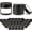 Black, variant on 2 oz Round Clear Glass Jars,  70   Jars with Black , Black and White Labels & Inner Liners, Empty  Containers for ,