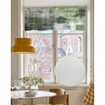 thumbnail image 4 of Sage Green Grey Kitchen Valances for Windows Farmhouse Linen Window Valance Curtain for Living Room Window Treatment Modern Oil Painted Abstract Art Aesthetics Valance Rod Pocket Topper, 60 x 18 Inch, 4 of 6
