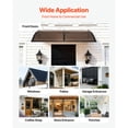 thumbnail image 6 of KFFKFF Door Awning 38 x 78 in, Outdoor Window Canopy with Drainage & Metal Bracket, Weather Protection for Rain, Snow, and Sun, Polycarbonate Cover for Porch or Patio, Brown, 6 of 9
