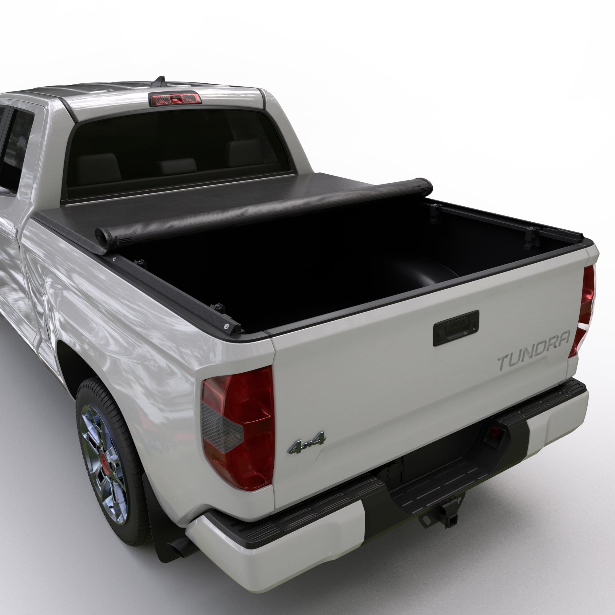 Toptiny Soft Roll Up Tonneau Cover Fits 2007-2021 Toyota Tundra 5'6" Bed waterproof