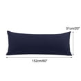 thumbnail image 6 of PiccoCasa Set of 2 Body Pillowcases Zippered Body Pillow Cover for Body Pillows, King Navy Blue, 6 of 7