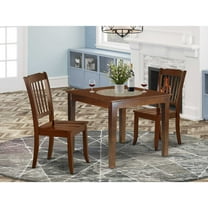 East West Furniture Dining Room Set Mahogany, OXDA3-MAH-W