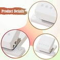 thumbnail image 6 of Milageto 5 Hole Punch Portable Anti Slip Portable Hand Operated for B5 Cards Journals White, 6 of 7