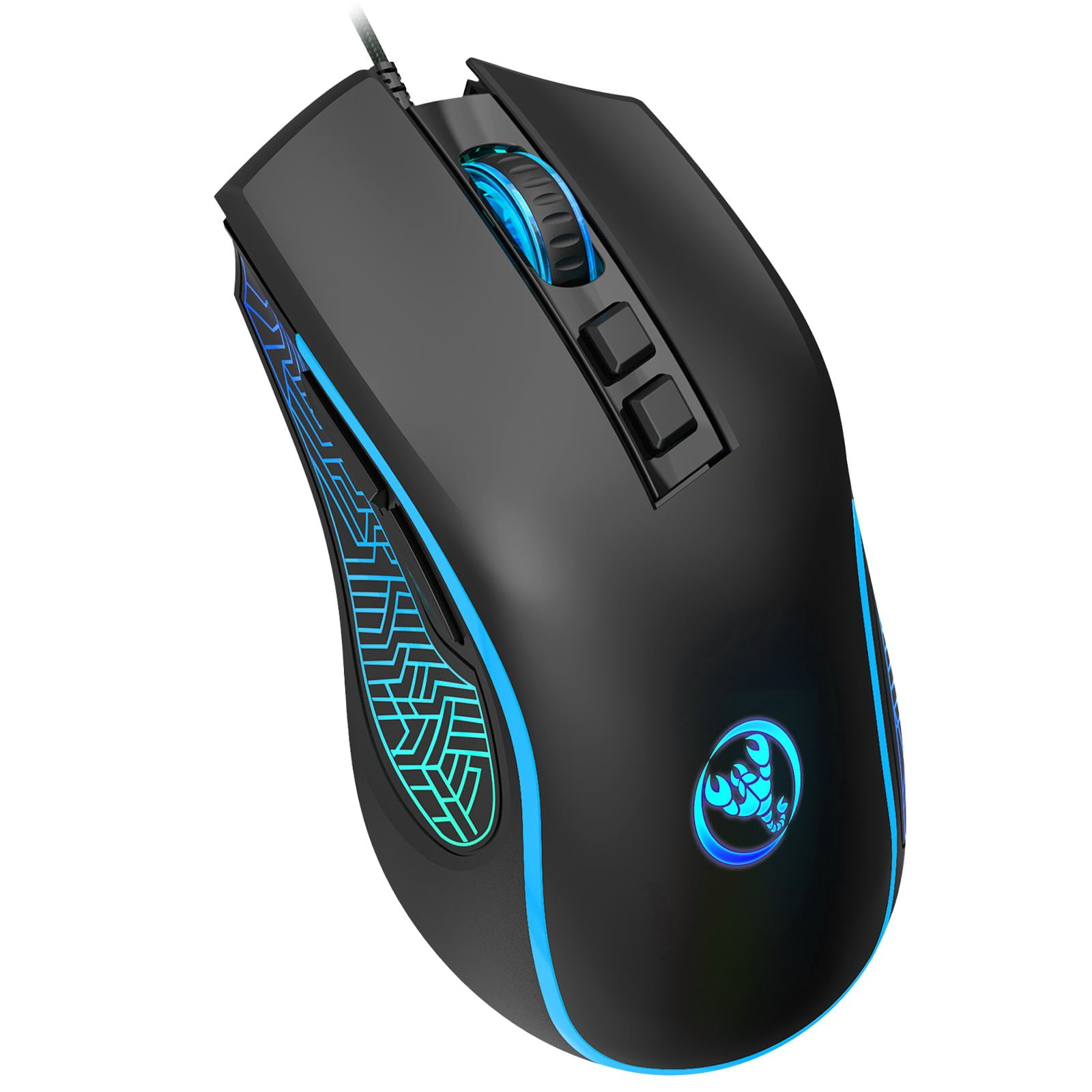 TSV Wired Gaming Mouse, RGB Backlit Computer PC Gaming Mice, Ergonomic Mouse, USB Optical Mice with 7 Buttons, 4 Adjustable DPI up to 3200, Fit for Windows 7/8/10/XP, Vista, Linux, Mac OS, Pink/Black