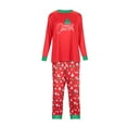 thumbnail image 2 of PULLIMORE Matching Family Christmas Pajamas Set, Xmas Tree Cotton Sleepwear(for Mom), 2 of 7